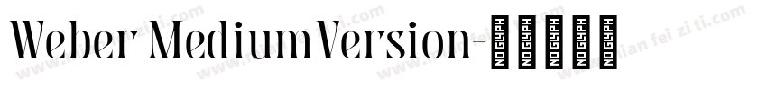 Weber MediumVersion字体转换